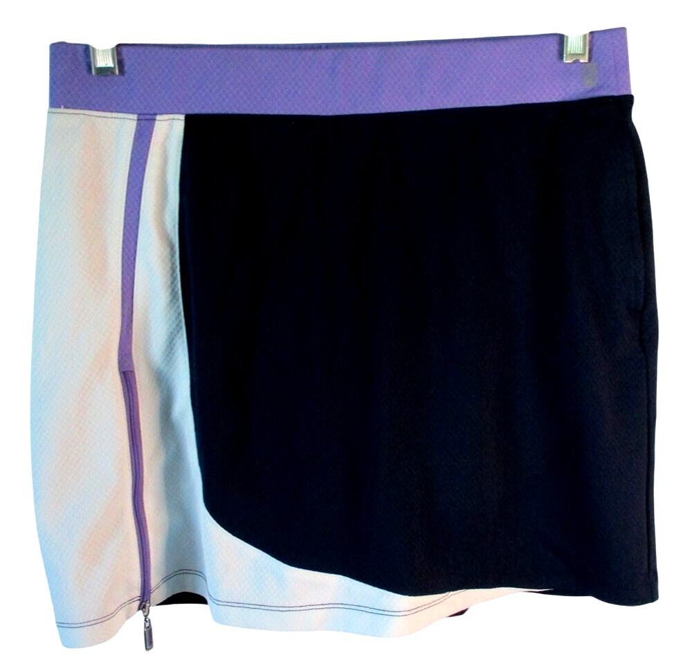 Izod Golf Women's Blue Pull On Mid Rise Stretch Skort Size Medium